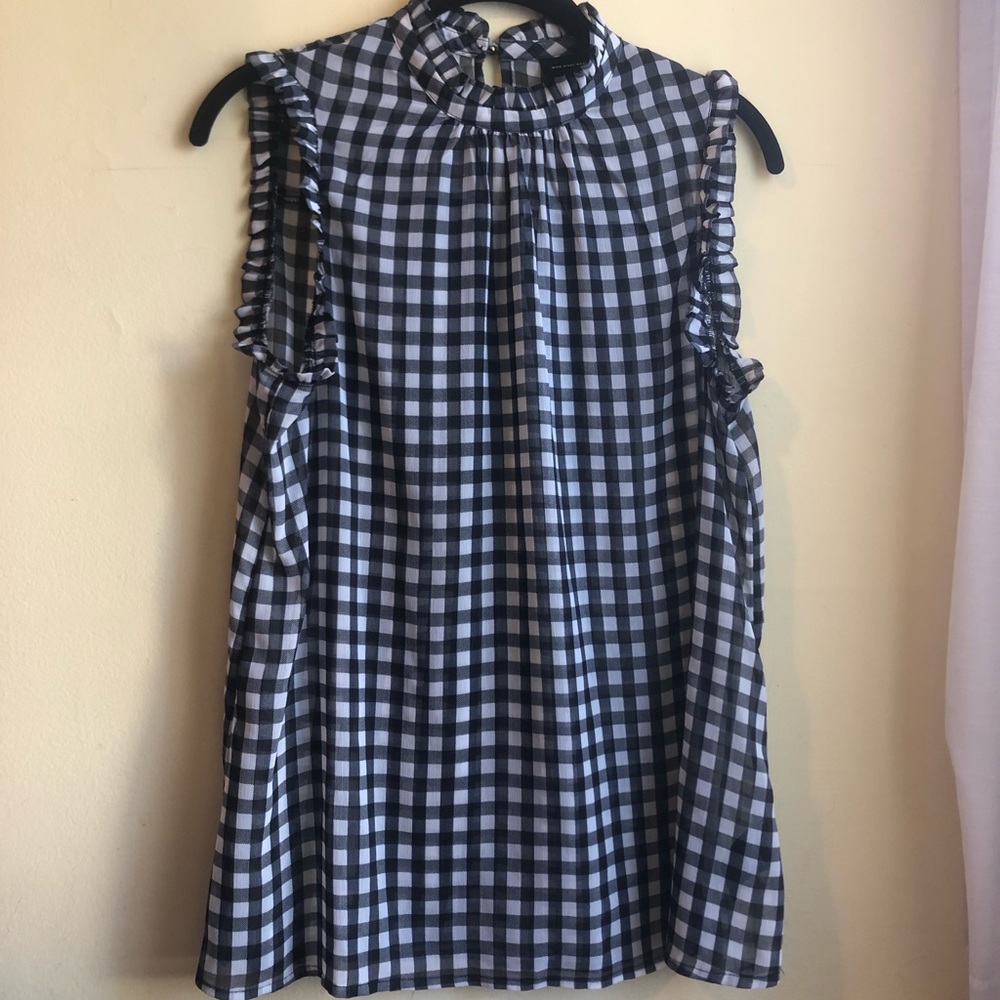 Who What Wear gingham top